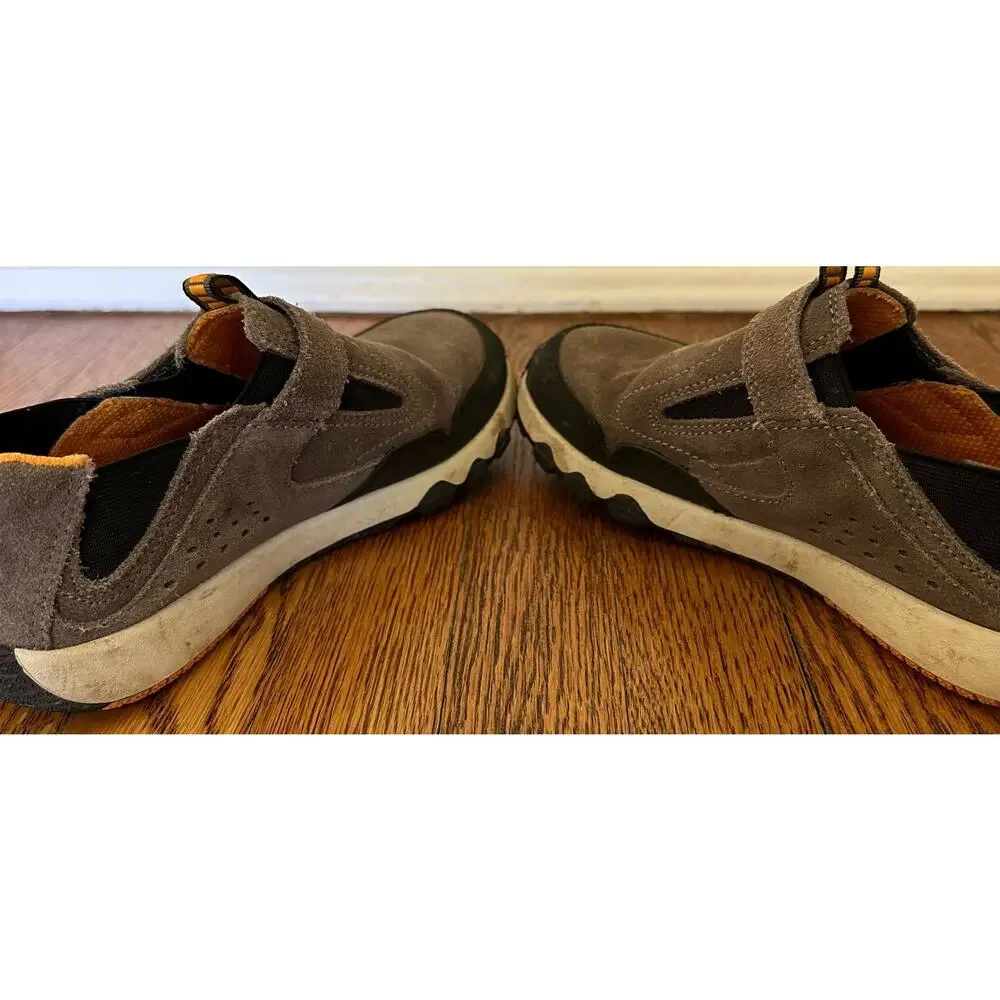 Merrell Kids Brown and Orange Slip-On Hiking Shoes